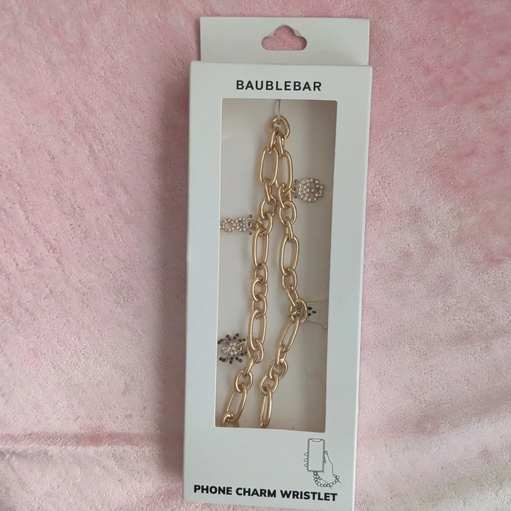 Baublebar Phone Charm Wristlet Spooky Bling New